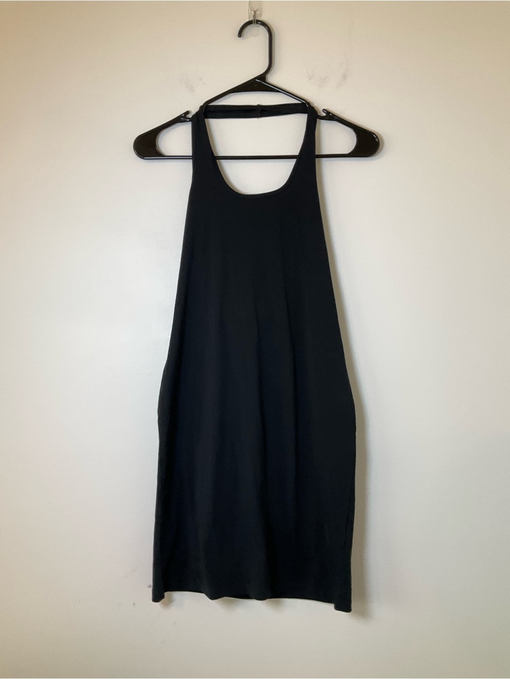 COLLUSION Black Open Back Halter Mini Dress Size 8